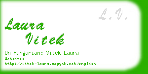 laura vitek business card